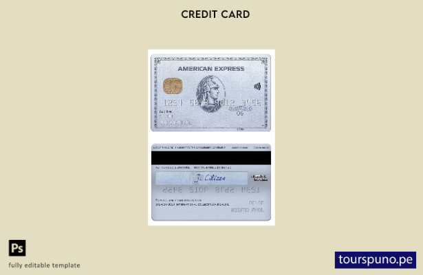 lista para imprimir plantilla de tarjeta platino amex del banco Chase de EE. UU.